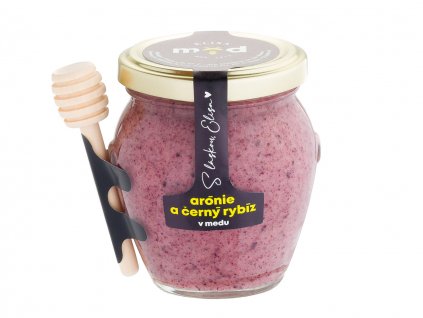 Dárkový med s arónií a černým rybízem Elisa 250 g
