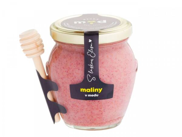 Dárkový med s malinami Elisa 250 g