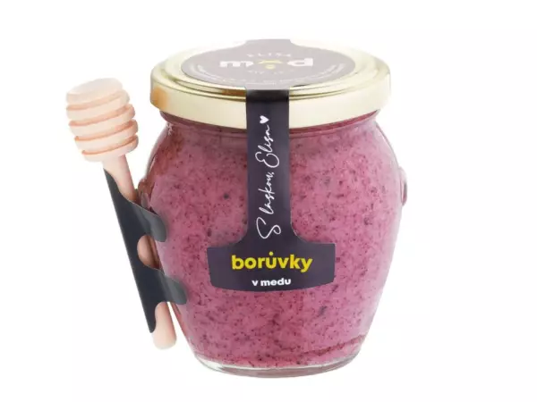 Dárkový med s borůvkami Elisa 250 g