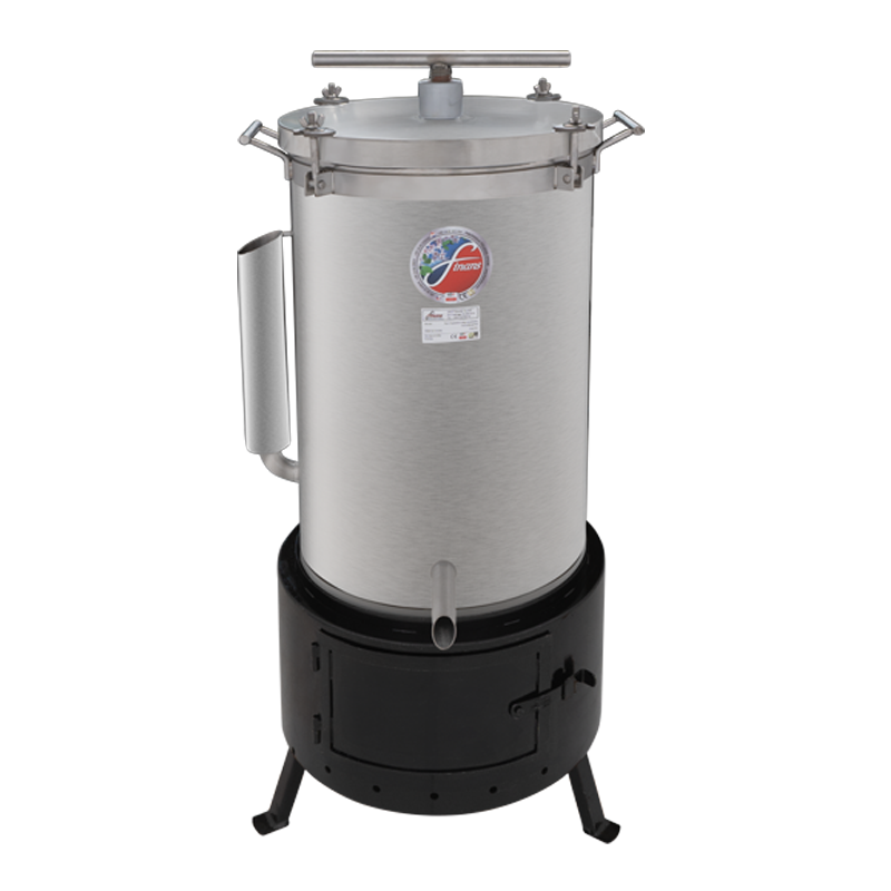 Vařák na vosk s lisem FINANS na dřevo XXL