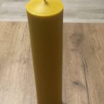 Svíčka z včelího vosku - litá