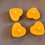 Svíčky z včelího vosku - srdíčko