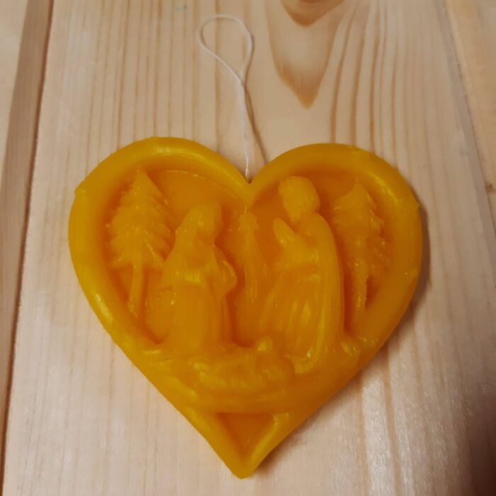 Sada vánočních ozdob na stromeček z včelího vosku - Obrázek 2