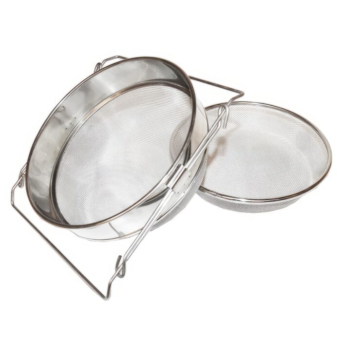 Cedník dvojitý vypouklý nerez - Obrázek 2