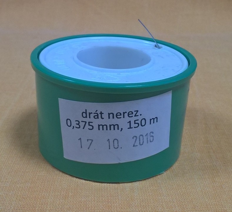 dratek.jpg Drátek nerezový 0,375 mm x 150 m - Obrázek 1