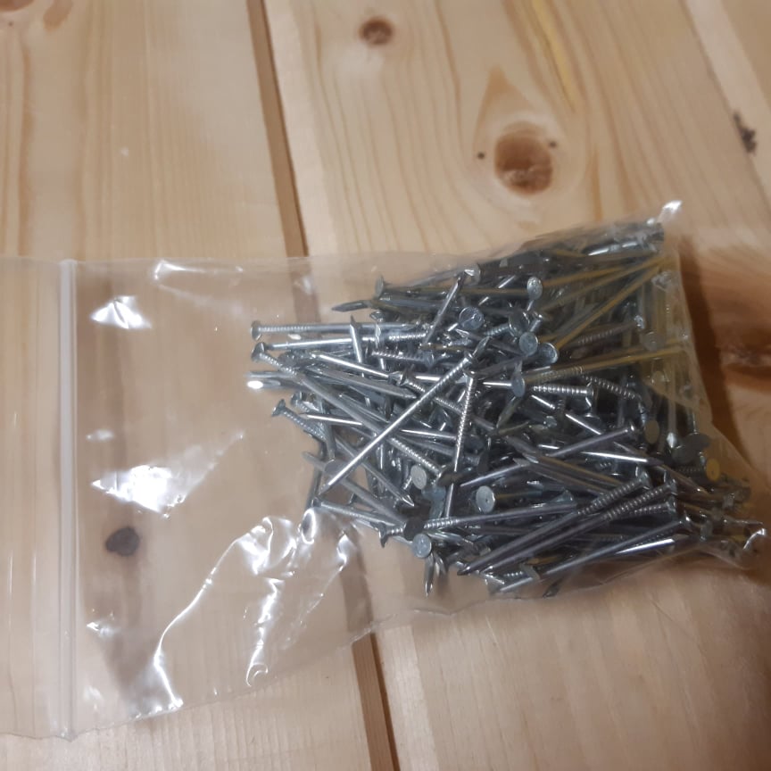 hrebi.jpg Hřebíčky pozinkované 25 x 1,25 mm, 100 g - Obrázek 1