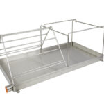 Odvíčkovací vanička s odtokem 450 x 850 x 50